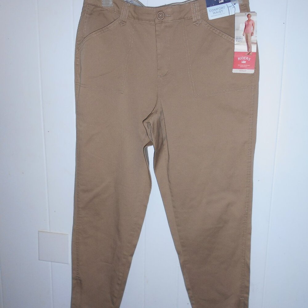 Ladies Khaki Pants - "Riders by Lee" -- Size 12M-  NWT
